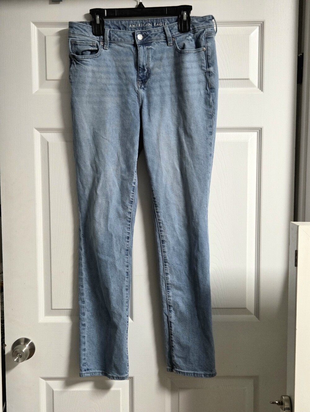 American Eagle Outfitters Women's Light Wash Skinny Jeans Size 10L